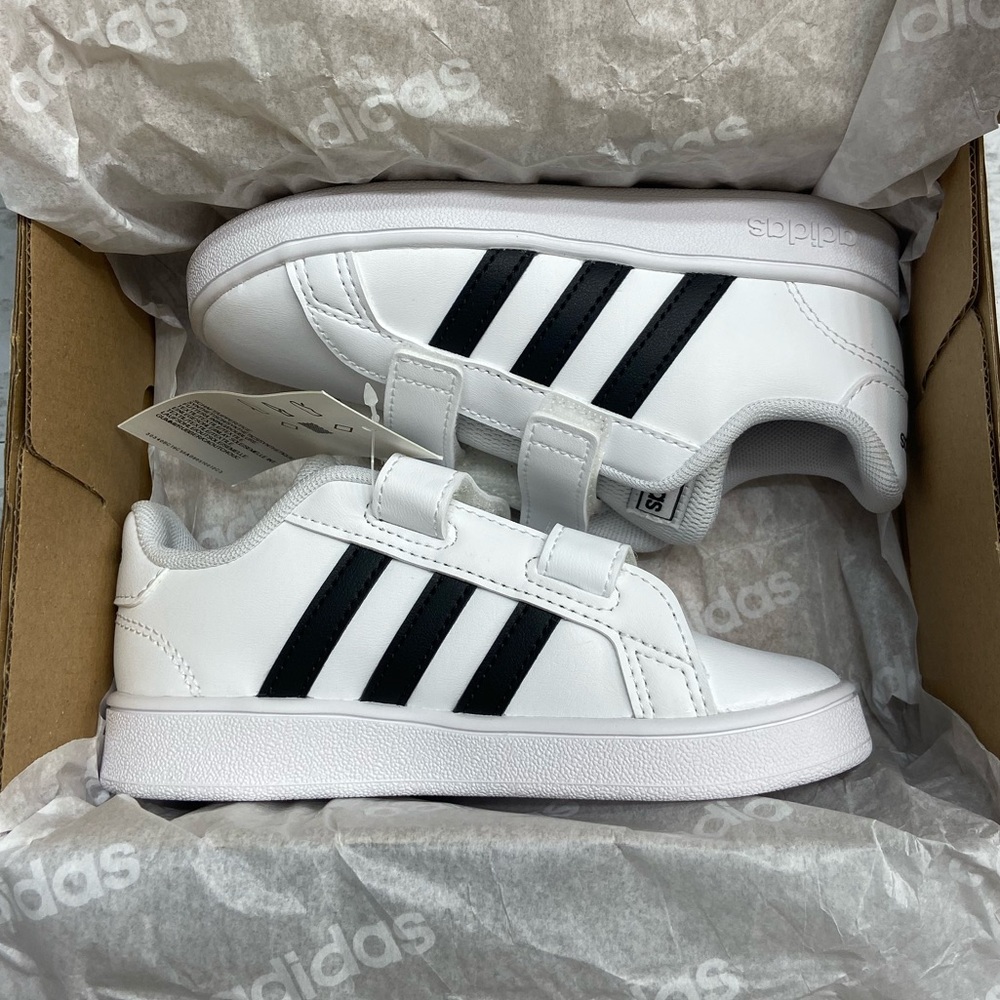 Adidas toddlers unisex Grand Court shoes - Picture 2 of 16